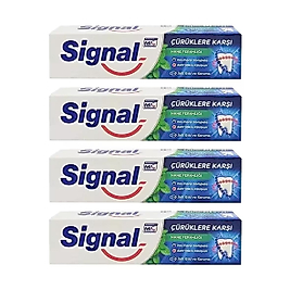 Signal Çürüklere Karşı Nane Ferahlığı 50 ml Diş Macunu x 4 Adet