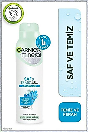 Garnier Mineral Saf&Temiz Sprey Deodorant 150 ml