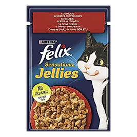 Felix Sensation Sığır Etli & Domatesli Kedi Yaş Mama 85 Gr 1 Adet